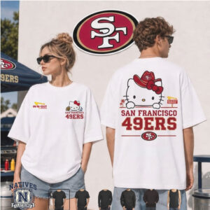 San Francisco 49ers Hello Kitty Cowboy Hat T Shirt