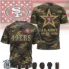 San Francisco 49ers Salute To Service Camo Custom Name Jersey T Shirt San Francisco 49ers Salute To Service Camo Custom Name Jersey T Shirt