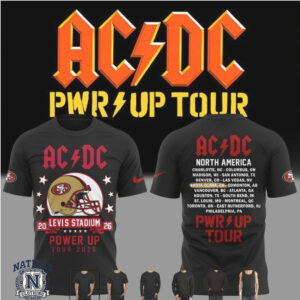 San Francisco Football AC DC Tour Levi's Stadium T Shirt