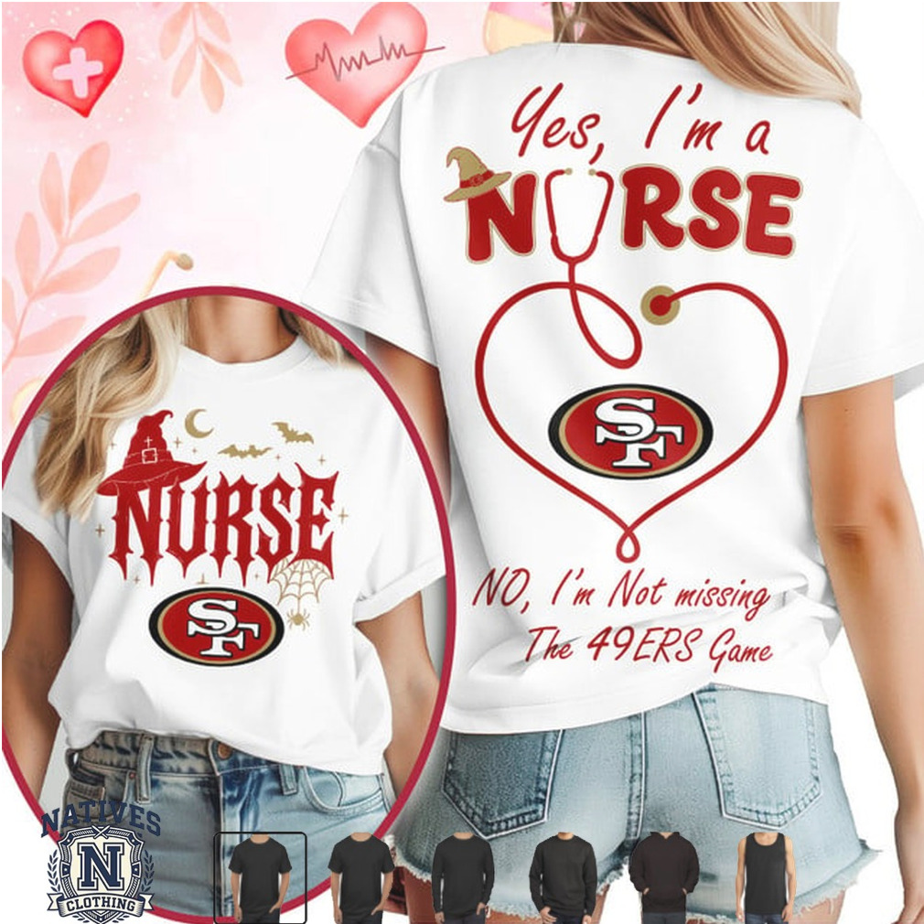 San Francisco Football Nurse Halloween Stethoscope Heart T Shirt San Francisco Football Nurse Halloween Stethoscope Heart T Shirt