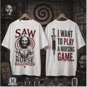 Saw Nurse Halloween Billy Puppet Spooky Costume T Shirt