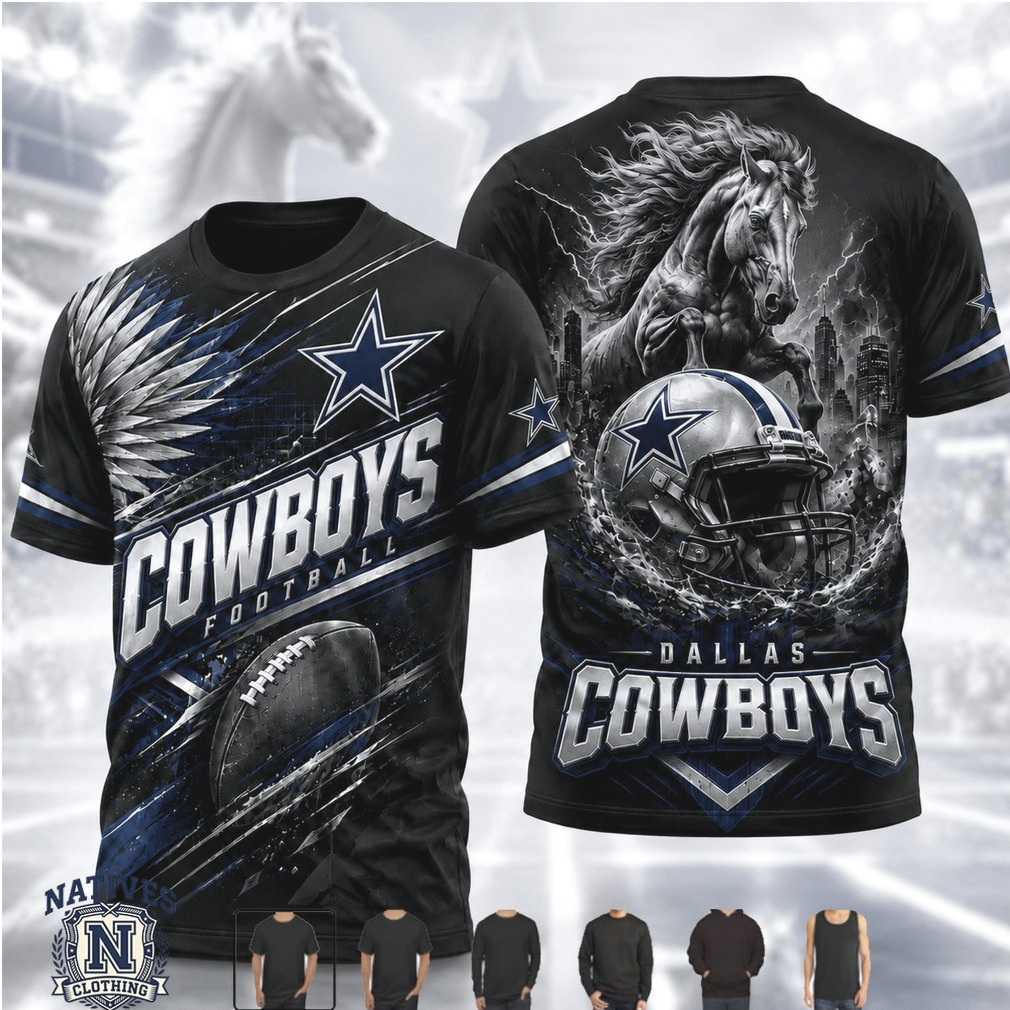 Dallas Cowboys Football Charging Horse Helmet T Shirt Dallas Cowboys Football Charging Horse Helmet T Shirt