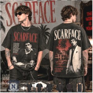Scarface Tony Montana The World Is Yours Vintage T Shirt