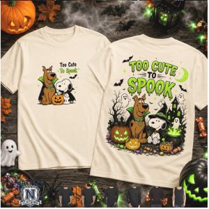 Scooby Doo Peanuts Snoopy Too Cute To Spook Halloween T Shirt