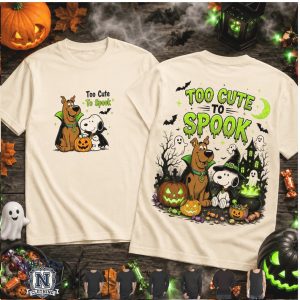 Scooby Doo Peanuts Snoopy Too Cute To Spook Halloween T Shirt