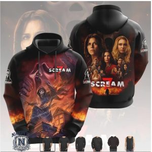 Scream 7 Ghostface Fear Hits Home Action Horror Movie Fan T Shirt