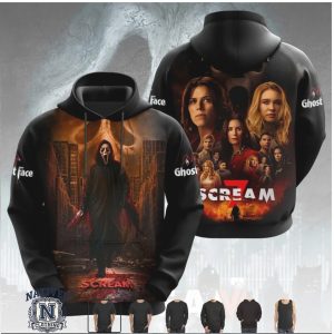 Scream 7 Ghostface Fear Hits Home Horror Movie Poster Graphic T Shirt