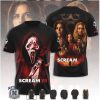 Scream 7 Ghostface Horror Movie Cast Red Moon Graphic T Shirt Scream 7 Ghostface Horror Movie Cast Red Moon Graphic T Shirt