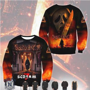 Scream 7 Ghostface Horror Movie Poster Unisex T Shirt