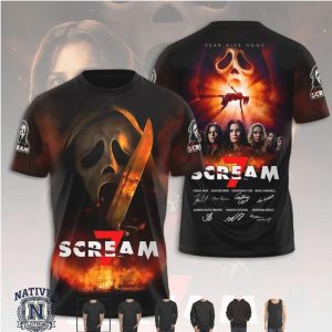 Scream 7 Ghostface Knife Fear Hits Home Horror Movie T Shirt
