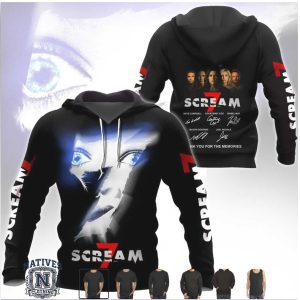 Scream 7 Horror Movie Cast Signed Autograph Edition Fan Apparel T Shirt