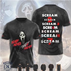 Scream 7 Scary Movies Forever Ghostface Horror Movie Legacy T Shirt
