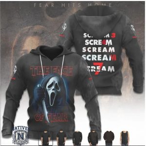 Scream 7 The Face Of Fear Horror Movie Series Graphic T Shirt