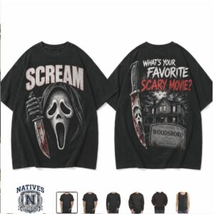 Scream Ghostface Woodsboro Choice Favorite Scary Movie T Shirt