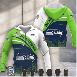 Seattle Seahawks City Skyline Fan Apparel