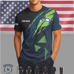 Seattle Seahawks Football Personalized Graphic T Shirt