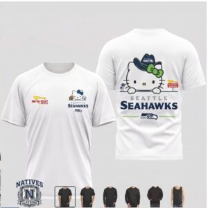 Seattle Seahawks Hello Kitty In N Out Burger T Shirt