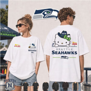 Seattle Seahawks Hello Kitty In N Out Burger T Shirt