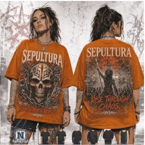 Sepultura Rise Through Chaos Brazilian Metal Band T Shirt