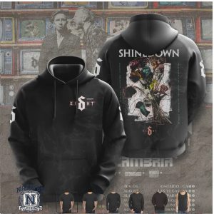 Shinedown Eight Album Floral Bouquet Rock Concert Tour T Shirt