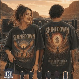 Shinedown Sound Of Rebirth From Ashes To Light Concert T Shirt