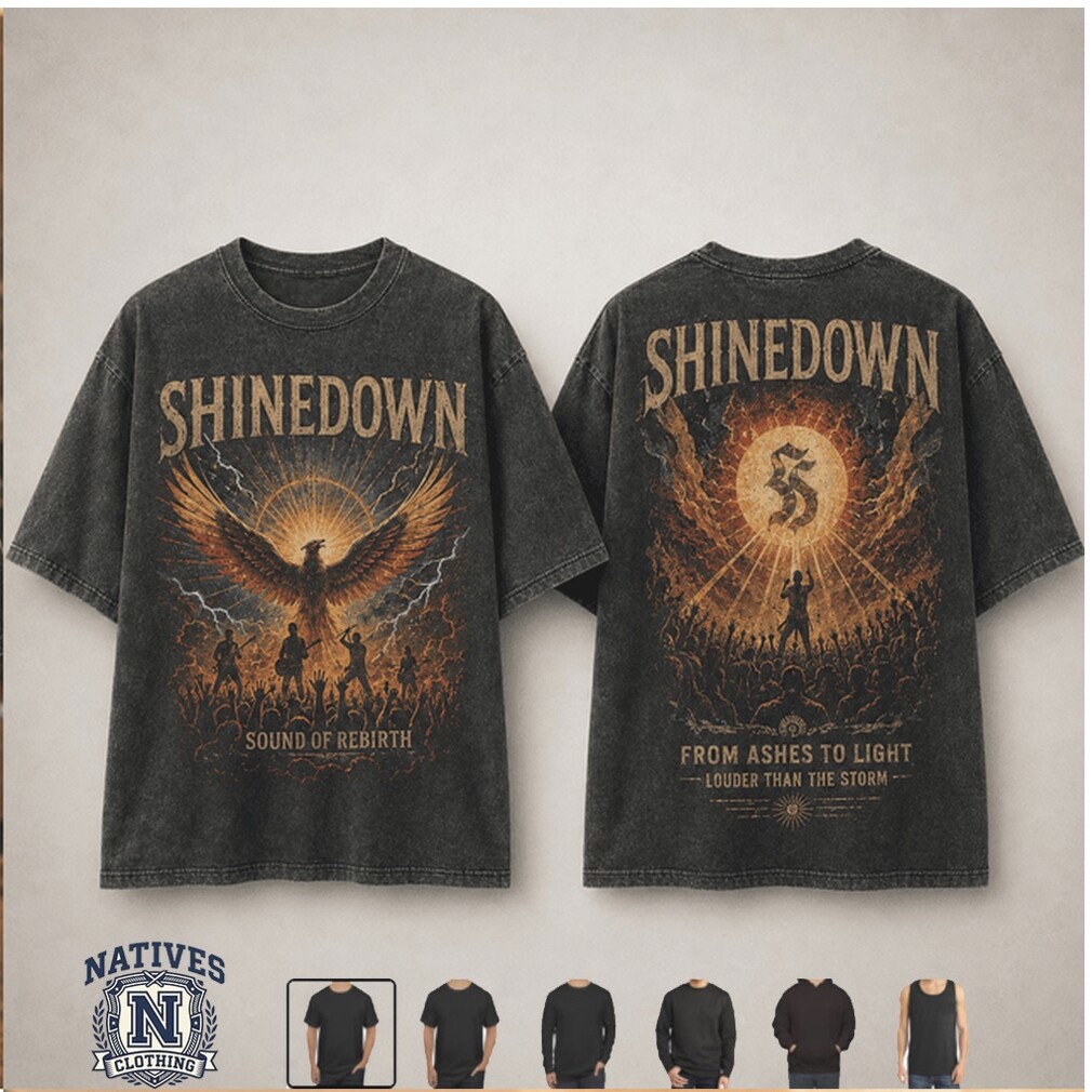 Shinedown Sound Of Rebirth From Ashes To Light Concert T Shirt Shinedown Sound Of Rebirth From Ashes To Light Concert T Shirt