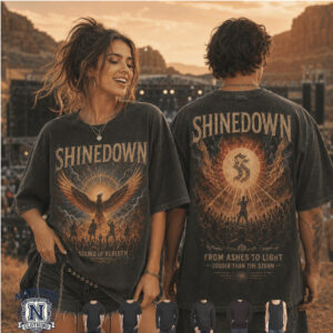 Shinedown Sound of Rebirth Rock Band Concert Tour T Shirt