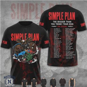 Simple Plan The Bigger Than You Think Tour 2026 T Shirt