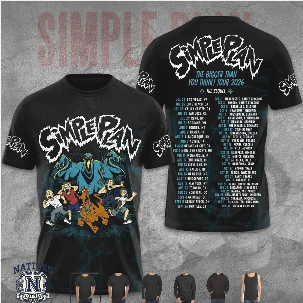 Simple Plan The Bigger Than You Think Tour Hoodie Simple Plan The Bigger Than You Think Tour Hoodie