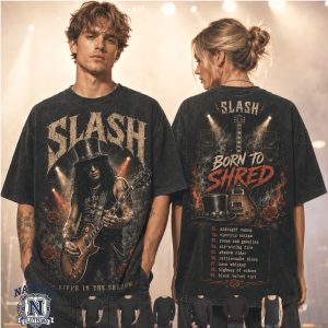 Slash Born To Shred Guitarist Rock Legend Graphic T Shirt