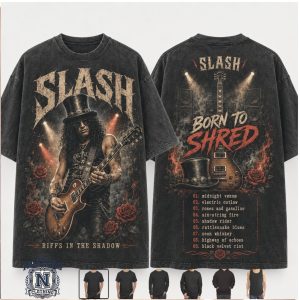 Slash Born To Shred Guitarist Rock Legend Graphic T Shirt