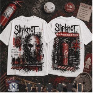 Slipknot Fire Prevention Week Control The Chaos Vintage T Shirt