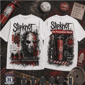 Slipknot Fire Prevention Week Mask Grunge Fire Extinguisher T Shirt