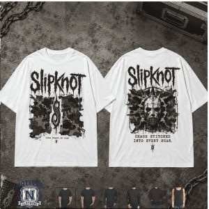 Slipknot Heavy Metal Band Chaos Stitched Camouflage T Shirt