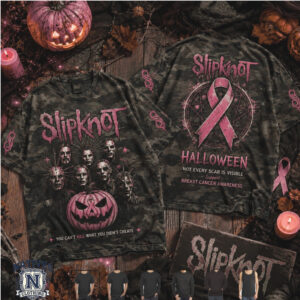 Slipknot Heavy Metal Rock Band Breast Cancer Awareness T Shirt