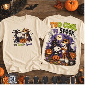 Snoopy And Cheetah Too Cool To Spook Halloween T Shirt