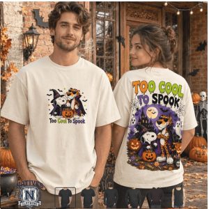 Snoopy And Cheetah Too Cool To Spook Halloween T Shirt