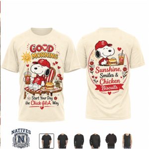 Snoopy Chick fil A Sunshine Smiles Biscuit Morning T Shirt