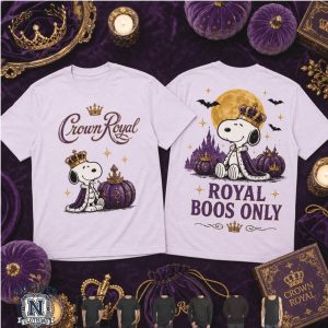 Snoopy Crown Royal Halloween Royal Boos Only T Shirt