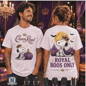 Snoopy Crown Royal Halloween Royal Boos Only T Shirt