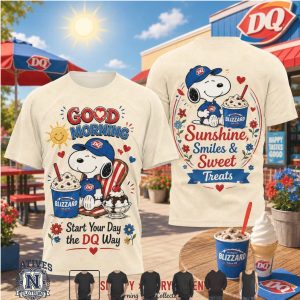 Snoopy Dairy Queen Morning Vibes Sunshine Sweet Treats Blizzard T Shirt
