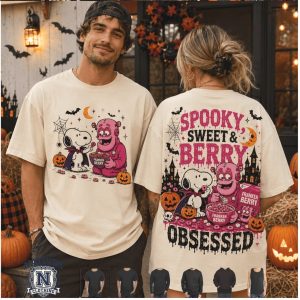 Snoopy Franken Berry Spooky Sweet And Berry Obsessed T Shirt