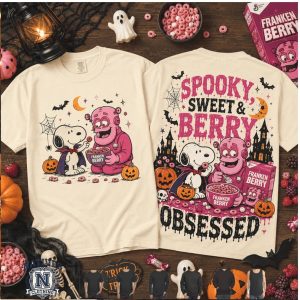 Snoopy Franken Berry Spooky Sweet And Berry Obsessed T Shirt