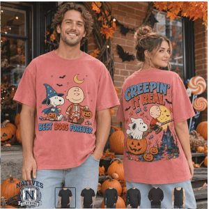 Snoopy Halloween Witch Skeleton Pumpkin Best Boos T Shirt