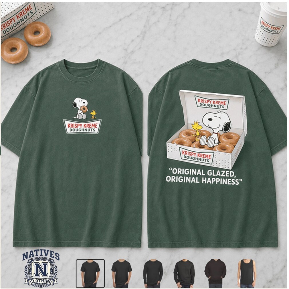 Snoopy Krispy Kreme Donuts Original Glazed Happy T Shirt Snoopy Krispy Kreme Donuts Original Glazed Happy T Shirt