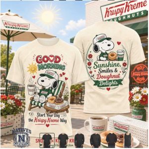 Snoopy Krispy Kreme Doughnuts Good Morning Coffee T Shirt