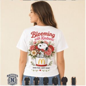 Snoopy McDonald Fast Food Bloom Kindness T Shirt