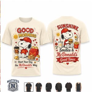 Snoopy McDonald's Good Morning Sunshine Good Times T Shirt