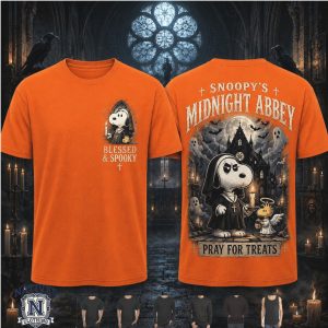 Snoopy Midnight Abbey Pray For Treats Halloween T Shirt