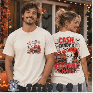Snoopy Mr Krabs Halloween Boo Tiful Chaos T Shirt